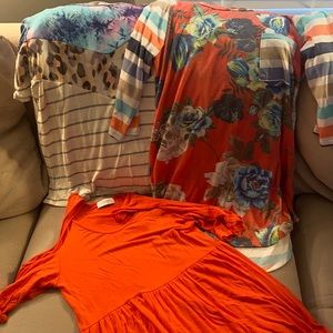 Two boutique tops and one dress
